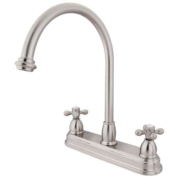 Restoration Centerset Kitchen Faucet, Brushed Nickel